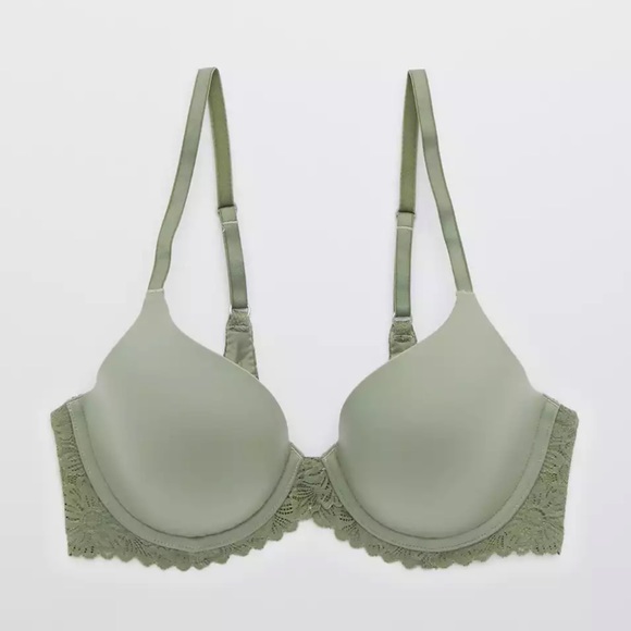NWOT Aerie Real Sunnie Full Coverage Lightly Lined Blossom Lace Bra 34C - Picture 1 of 12